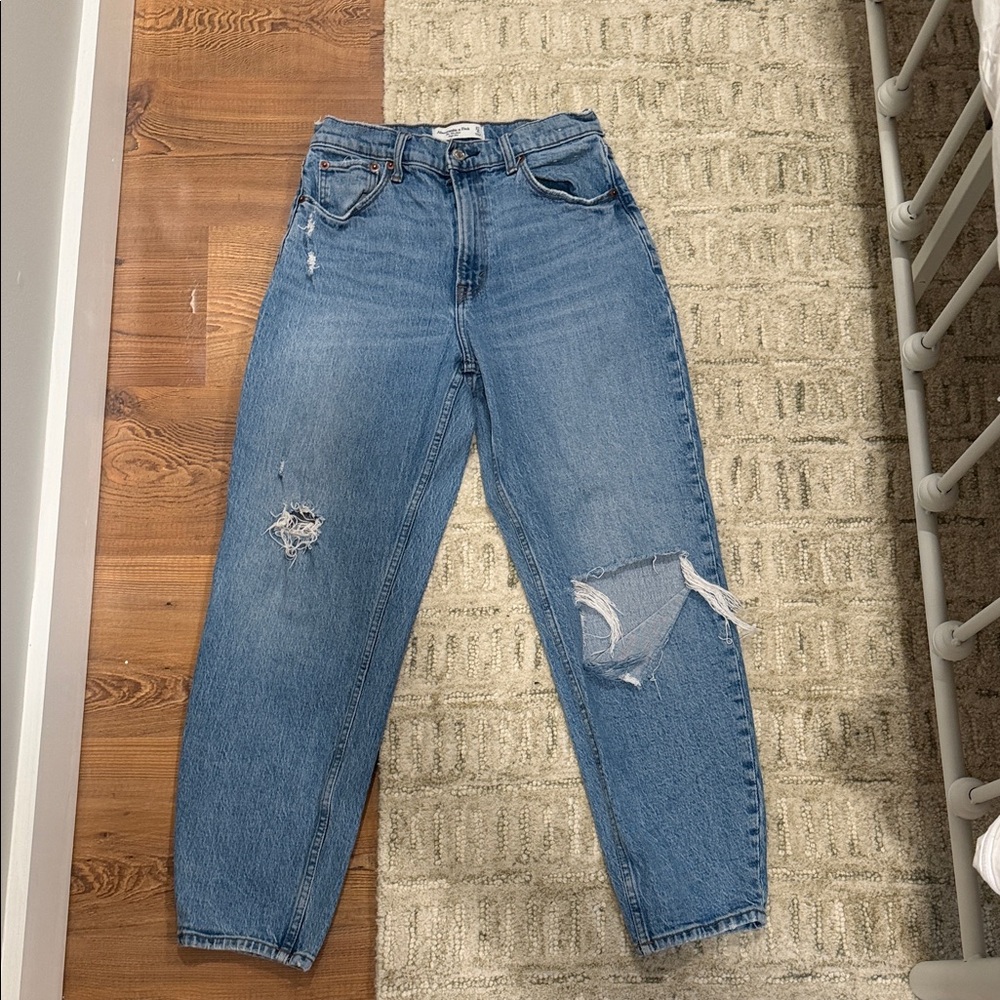 Classic Women's Distressed Blue Jeans
